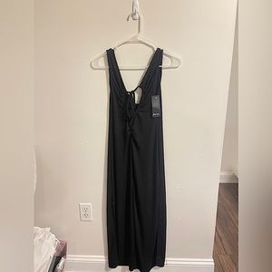 NWT! Nasty Gal Black Mid Maxi Ridge Bodycon Dress